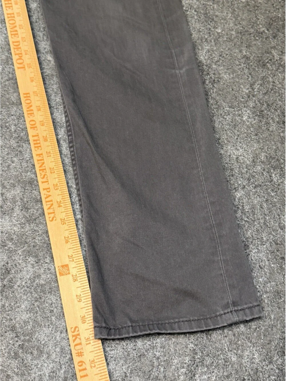 Levi’s 505 Regular Fit Gray Jeans 32x31 Stretch Denim Zipper Fly
